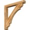 Ekena Millwork Olympic Block Rough Sawn Bracket w/ Offset Brace, Western Red Cedar, 6"W x 44"D x 44"H BKT0604X44X44OLY05RWR - alternate 1